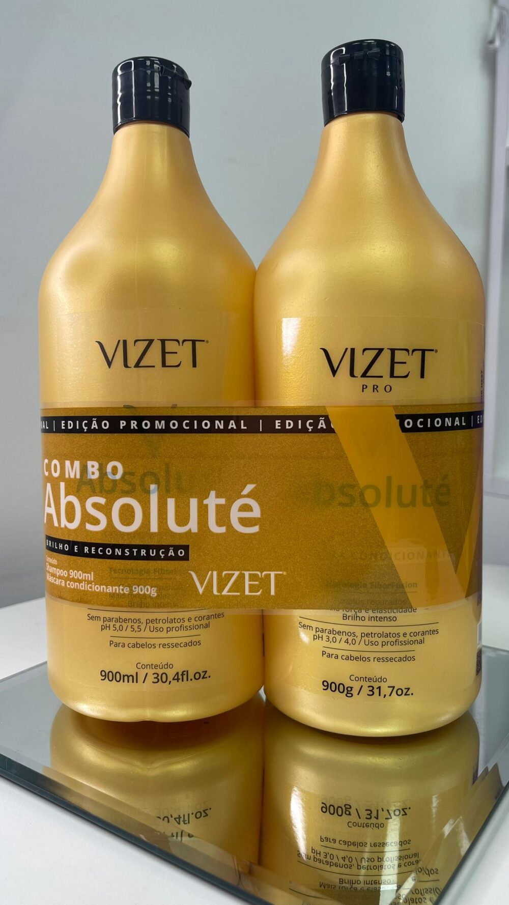 Combo Vizet Absoluté Shampoo + Mascara Condicionate Profesional - Imagen 2