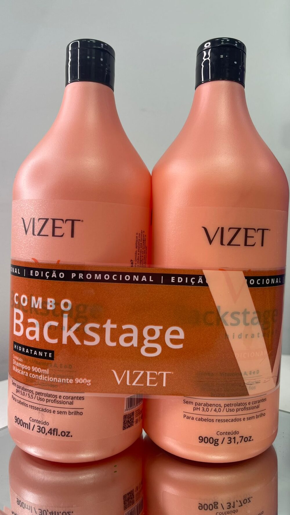 Combo Vizet BackStage Shampoo + Mascara Condicionante Hidratação - Imagen 2