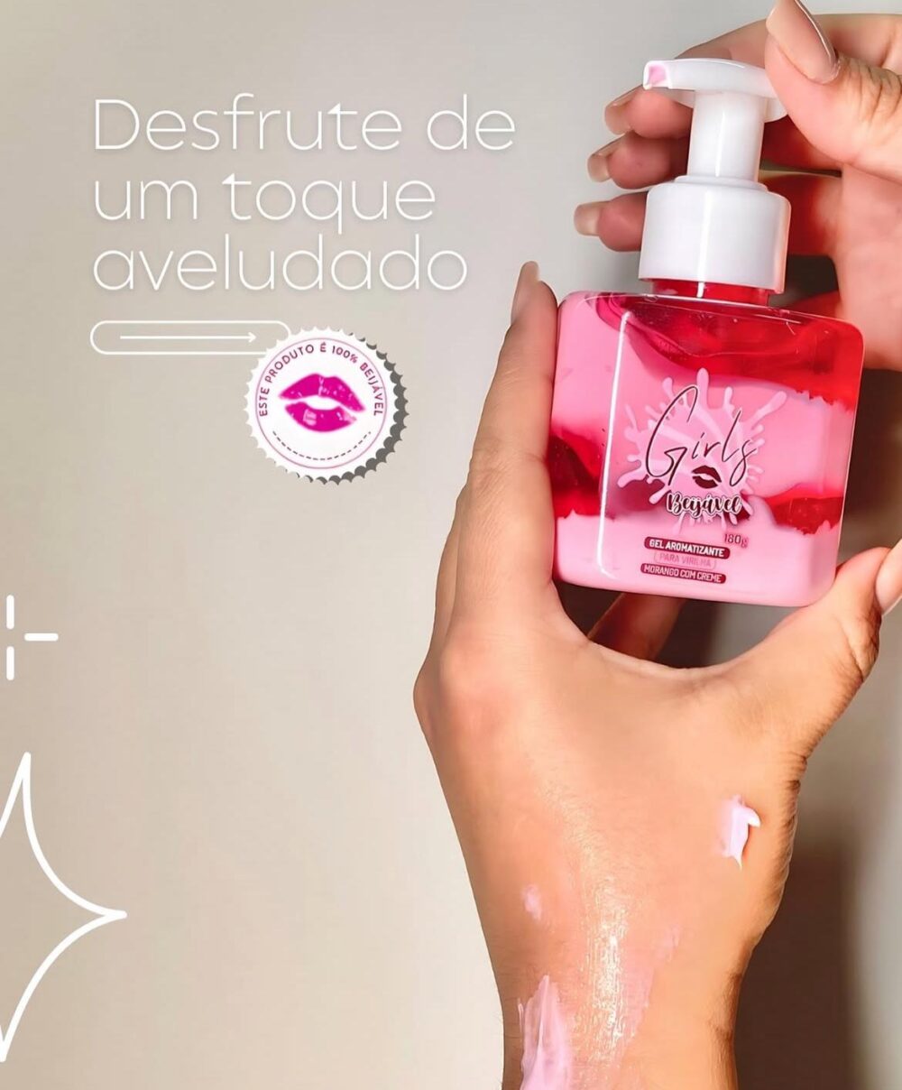 GEL HIDRATANTE BESABLE ACLARADOR DE ZONAS Y PARA FOLICULITIS. FRUTILLA Y CHANTILLY. - Imagen 2