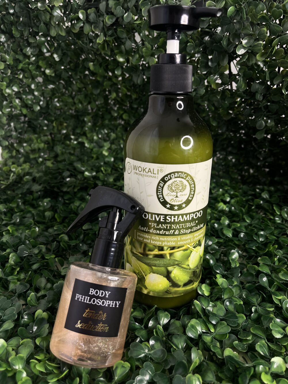 SHAMPOO DE OLIVA Y DE REGALO PERFUME CAPILAR POR 24 HRS